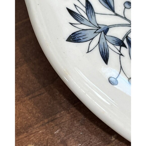 Set Of 6 Wedgwood Williamsburg Potpourri Saucers For Footed Cups 5-3/4" *FLAWED - Picture 5 of 15